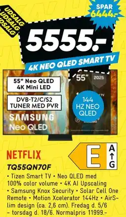 Bilka SAMSUNG TQ55QN70F tilbud