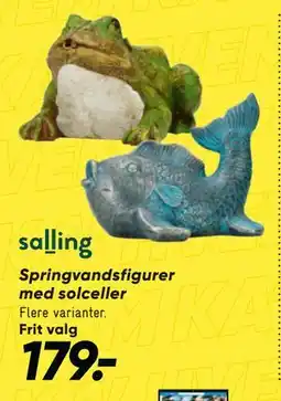 Bilka Springvandsfigurer med solceller tilbud