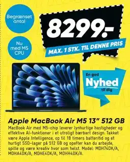 Bilka Apple MacBook Air M5 13” 512 GB tilbud