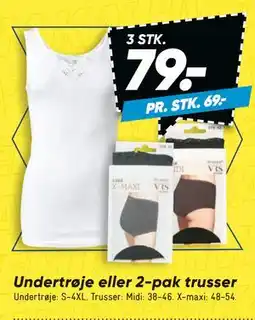 Bilka Undertrøje eller 2-pak trusser tilbud
