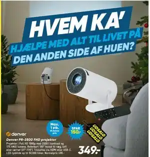 Bilka Denver PR-2500 FHD projektor tilbud