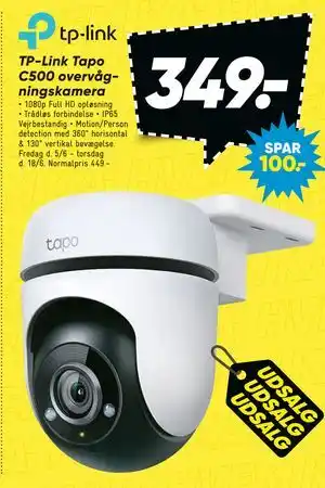 Bilka TP-Link Tapo C500 overvågningskamera tilbud