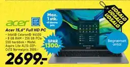Bilka Acer 15,6” Full HD PC tilbud