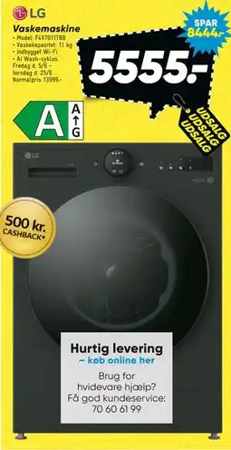 Bilka LG Vaskemaskine tilbud