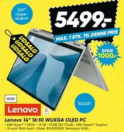 Bilka Lenovo 14” 16:10 WUXGA OLED PC tilbud