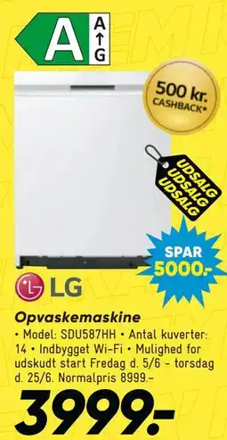 Bilka LG Opvaskemaskine tilbud
