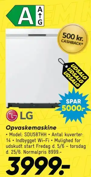 Bilka LG Opvaskemaskine tilbud
