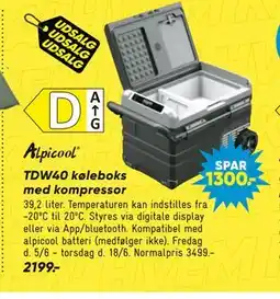 Bilka TDW40 køleboks med kompressor tilbud