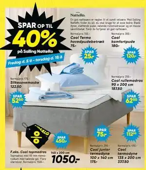 Bilka Cool komfortpude tilbud