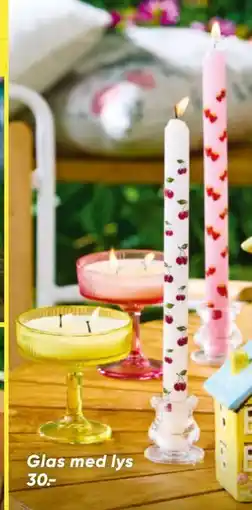Bilka Glas med lys tilbud