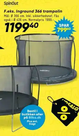 Bilka Inground 366 trampolin tilbud