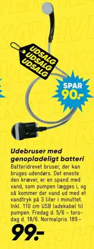 Bilka Udebruser med genopladeligt batteri tilbud