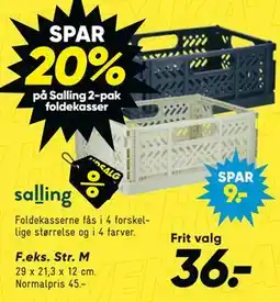 Bilka Spar 20% på Salling 2-pak Foldekasser tilbud