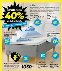 Bilka Cool rullemodres 90 x 200 cm tilbud