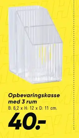 Bilka Opbevaringskasse med 3 rum tilbud