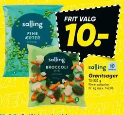 Bilka Grøntsager tilbud