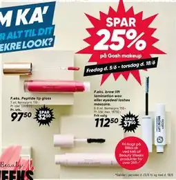 Bilka SPAR 25% på Gosh makeup tilbud