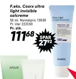 Bilka Cosrx ultra light invisible solcreme tilbud