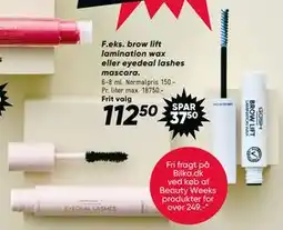Bilka brow lift lamination wax eller eyedeal lashes mascara tilbud