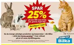 Bilka SPAR 25% på over 300 varer til din kat, gnaver, fugl & fisk tilbud