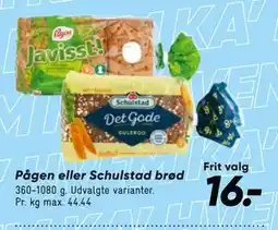 Bilka Pågen eller Schulstad brød tilbud