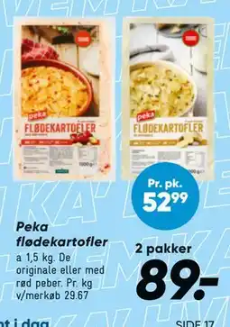 Bilka Peka flødekartofler tilbud