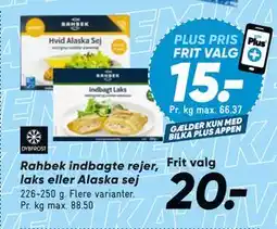 Bilka Rahbek indbagte rejer, laks eller Alaska sej tilbud