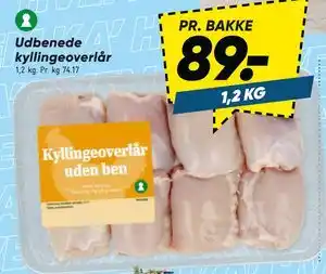 Bilka Udbenede kyllingeoverlår tilbud