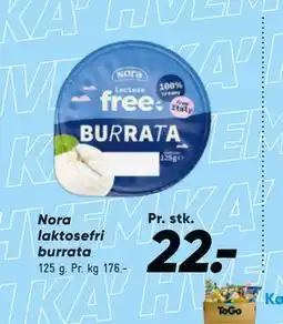 Bilka Nora laktosefri burrata tilbud