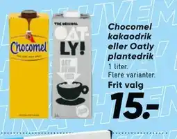 Bilka Chocomel kakaodrik eller Oatly plantedrik tilbud
