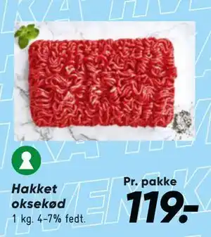 Bilka Hakket oksekød tilbud
