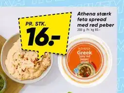 Bilka Athena stærk feta spread med rød peber tilbud