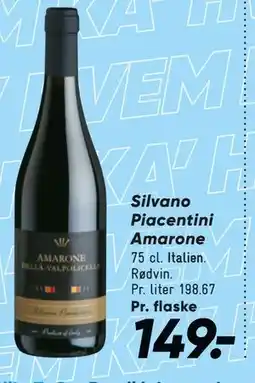 Bilka Silvano Piacentini Amarone tilbud