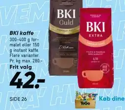 Bilka BKI kaffe tilbud