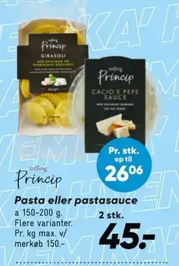 Bilka Princip Pasta eller pastasauce tilbud