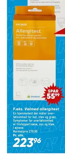 Bilka Valmed allergitest tilbud