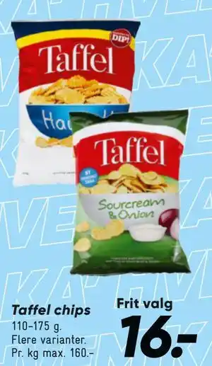 Bilka Taffel chips tilbud