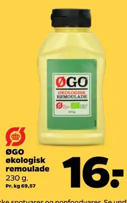 Netto ØGO økologisk remoulade tilbud