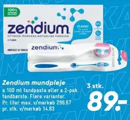 Bilka Zendium mundpleje tilbud
