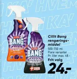 Bilka Cillit Bang rengøringsmiddel tilbud