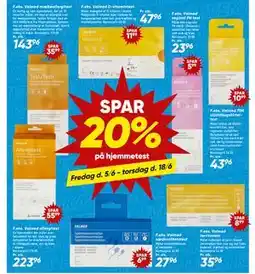 Bilka SPAR 20% på hjemmetest tilbud