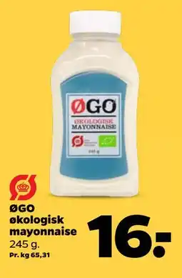 Netto ØGO økologisk mayonnaise tilbud