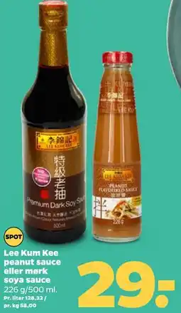 Netto Lee Kum Kee peanut sauce eller mørk soya sauce tilbud