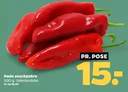 Netto Røde snackpebre tilbud