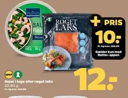 Netto Rejer i lage eller røget laks tilbud