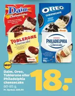 Netto Daim, Oreo, Toblerone eller Philadelphia cheesecake tilbud