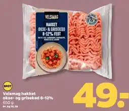 Netto Velsmag hakket okse- og grisekød 8-12% tilbud