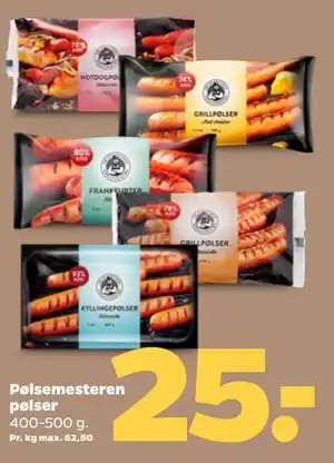 Netto Pølsemesteren pølser tilbud