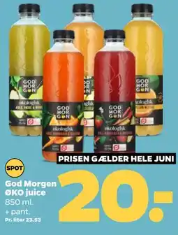 Netto God Morgen ØKO juice tilbud