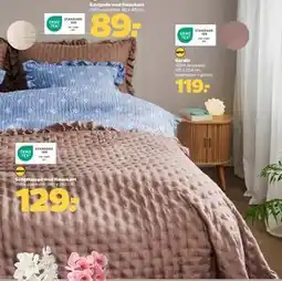 Netto Sengetæppe med flæsekant tilbud